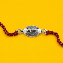 Mere Bhaiya Silver Rakhi with Sacred Red Thread