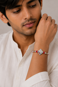 Silver Ganesh Blessings Rakhi