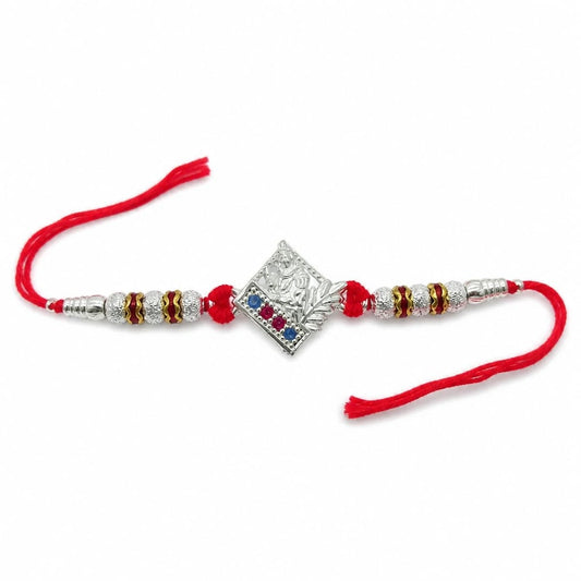 Silver Ganesh Blessings Rakhi