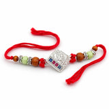 Silver Krishna Morpankh Rakhi
