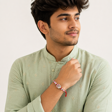 Divine Swastik Silver Festive Rakhi
