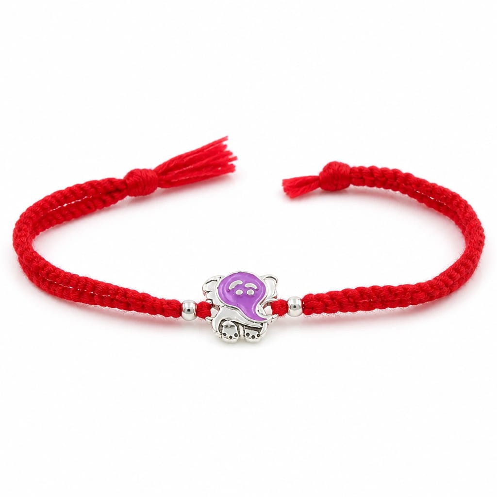 Silver Ganesha Rakhi – Festive Elegance