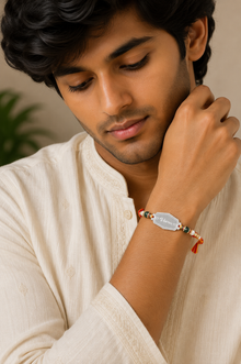 Premium Silver Rakhi Gift for Brother