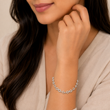 Eterna Gem Bracelet in Silver