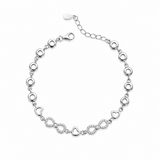 Eterna Gem Bracelet in Silver