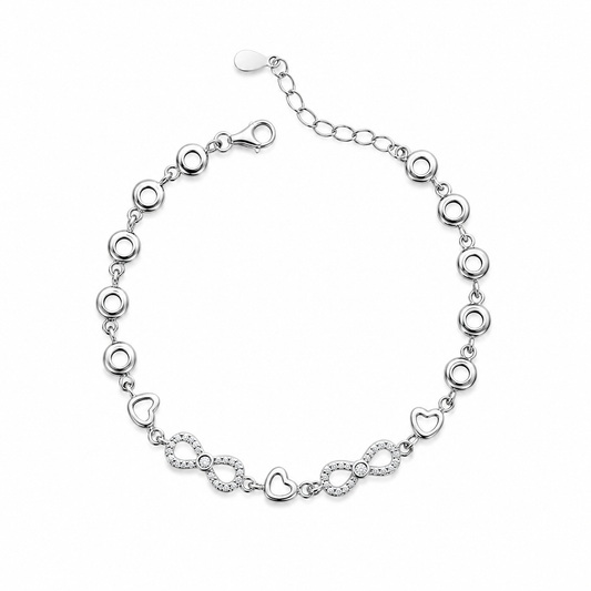 Eterna Gem Bracelet in Silver