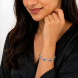 Scarlet Aura Bracelet in Silver
