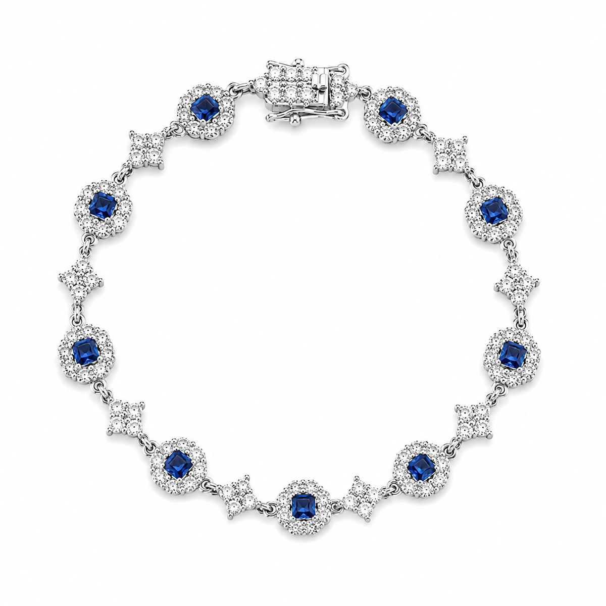 Scarlet Aura Bracelet in Silver