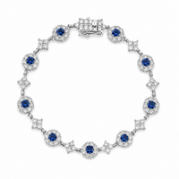 Scarlet Aura Bracelet in Silver