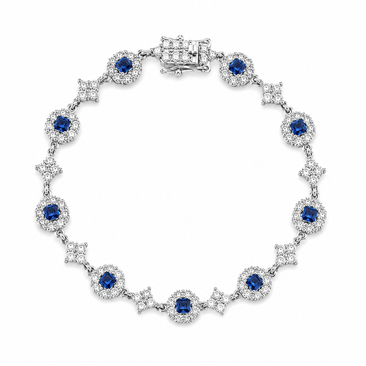 Scarlet Aura Bracelet in Silver