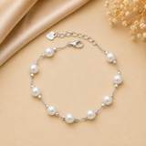 Pearl Embrace Bracelet in Silver