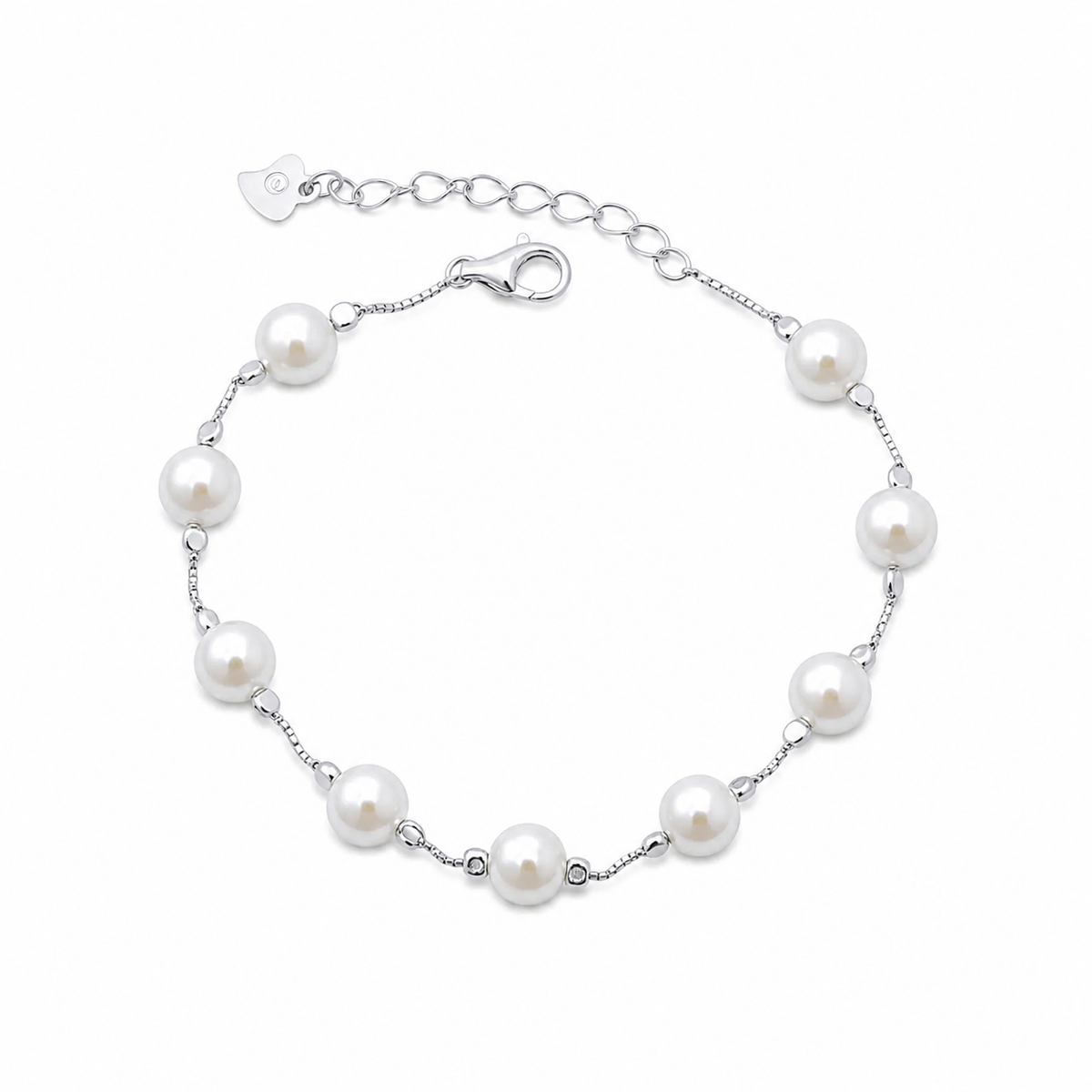 Pearl Embrace Bracelet in Silver