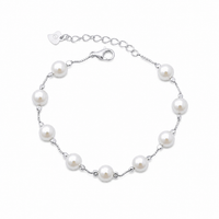Pearl Embrace Bracelet in Silver