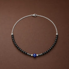 Black beaded Azure Anklet