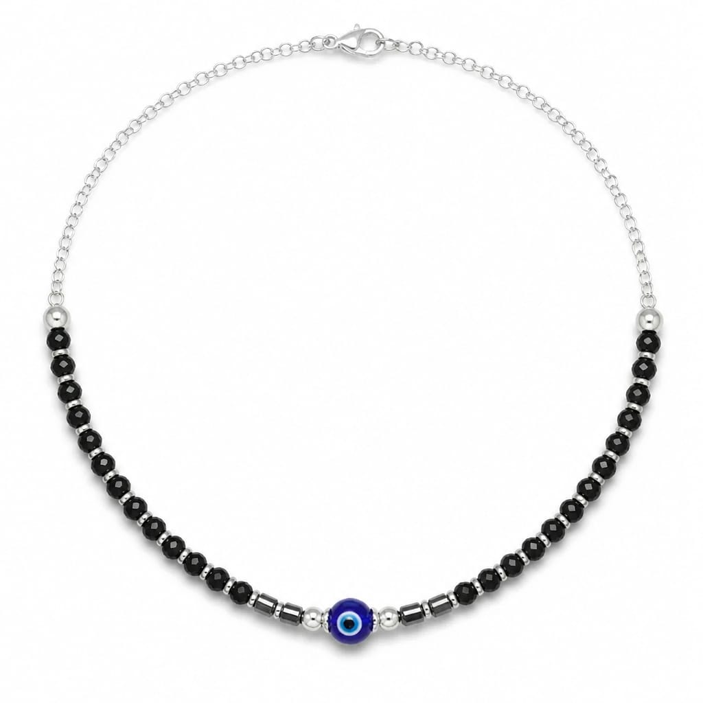 Black beaded Azure Anklet