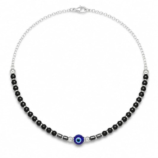 Black beaded Azure Anklet