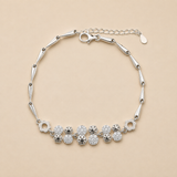 Mini floral Bracelet in Silver