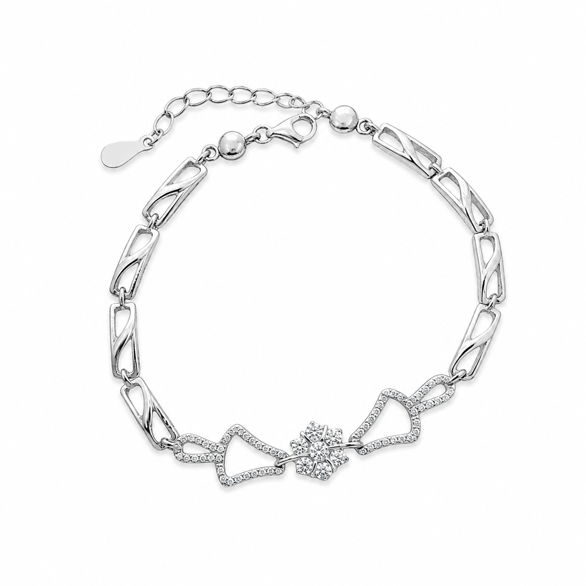 Florana Bloom Bracelet in Silver