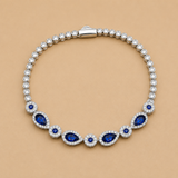 Silver Azure Elegance Bracelet