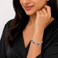 Silver Azure Elegance Bracelet