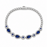 Silver Azure Elegance Bracelet