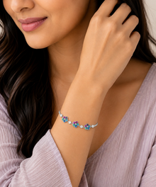 Whisper Charm Bracelet in Silver