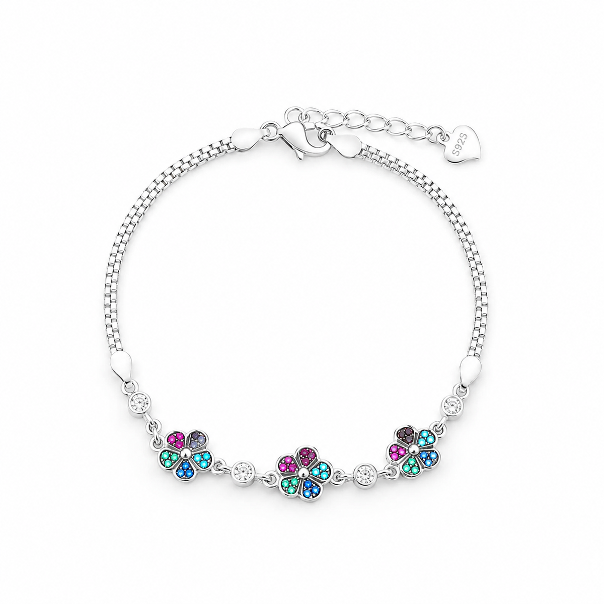 Whisper Charm Bracelet in Silver