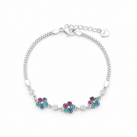 Whisper Charm Bracelet in Silver
