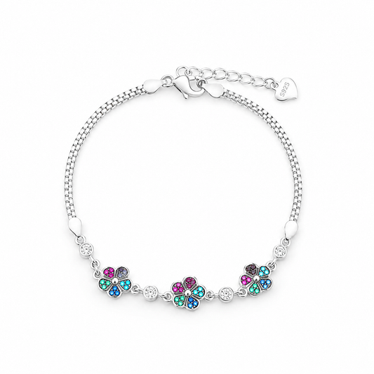 Whisper Charm Bracelet in Silver