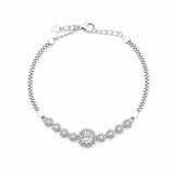 Serene Charm Bracelet in silver