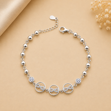 Silver Gleam Beads Bracelet