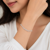 Silver Gleam Beads Bracelet