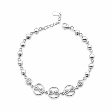 Silver Gleam Beads Bracelet