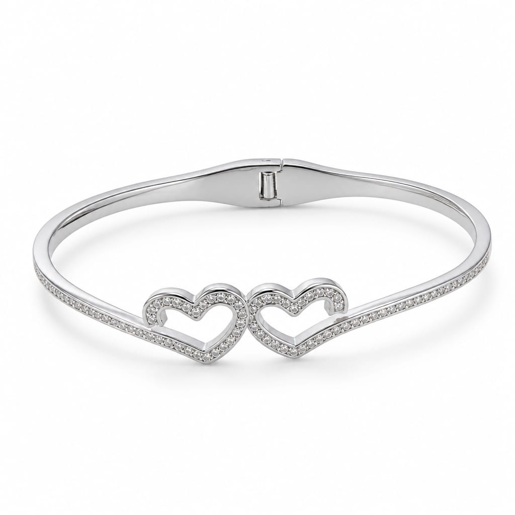 Eterna Heart Bracelet in Silver