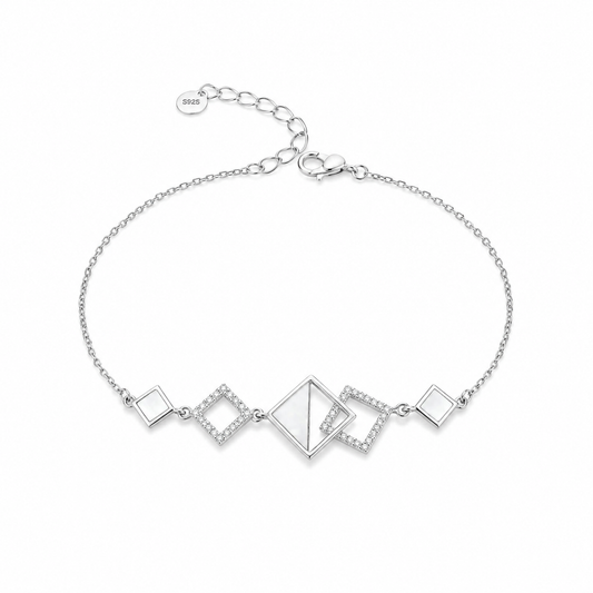 Silver Glow line Bracelet