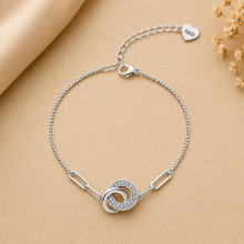 Charm heart Bracelet in silver