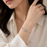 Charm heart Bracelet in silver