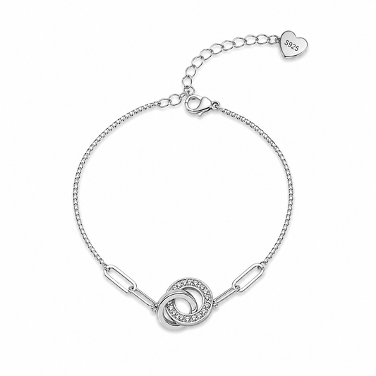 Charm heart Bracelet in silver