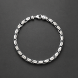 Silver Quiet Strength Men`s bracelet