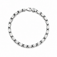 Silver Quiet Strength Men`s bracelet