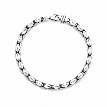 Silver Quiet Strength Men`s bracelet