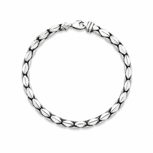 Silver Quiet Strength Men`s bracelet