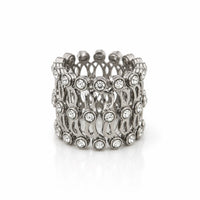 Cirvara Ring-Bracelet Duo in Silver