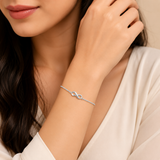 Tiny Infinity shaped women`s Bracelet
