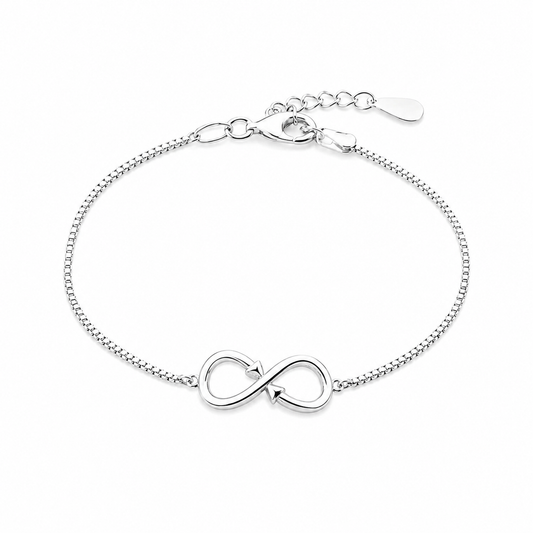 Silver Grace Infinity Bracelet