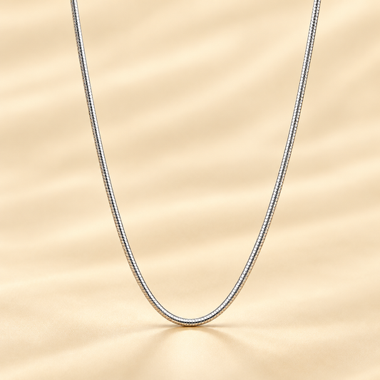 Silver Fluessa Chain in Polished Flow