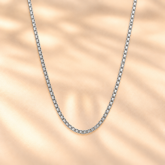 Silver Radiance Link Necklace