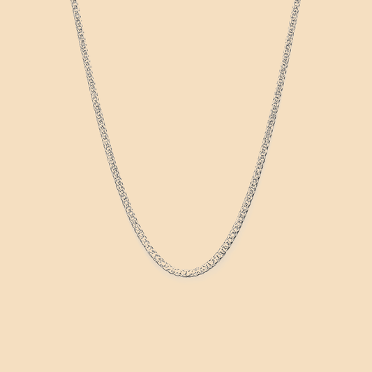 Silver Zigzag Pattern Women`s Chain