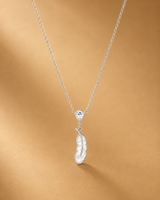 Feather Pendant in silver