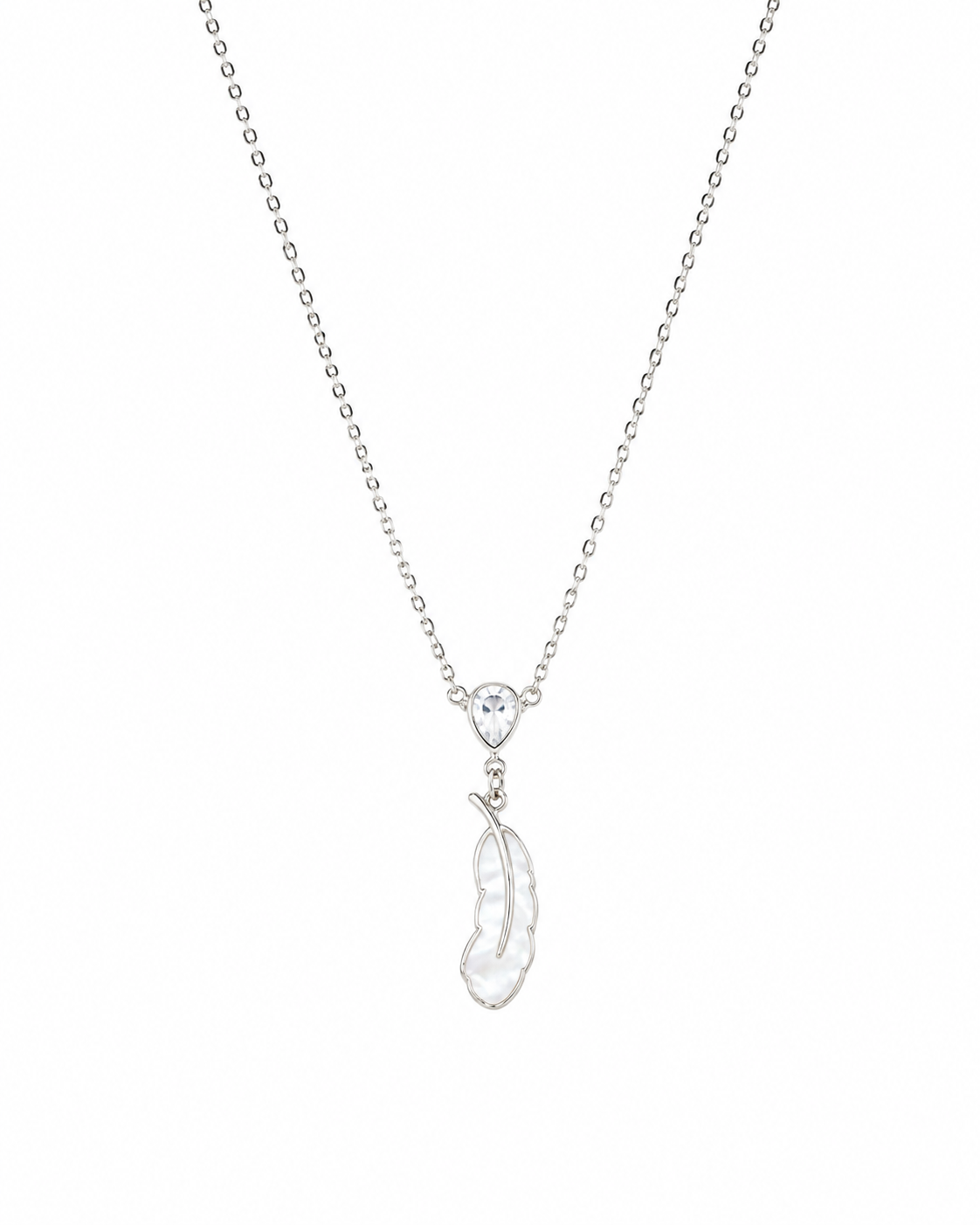 Feather Pendant in silver